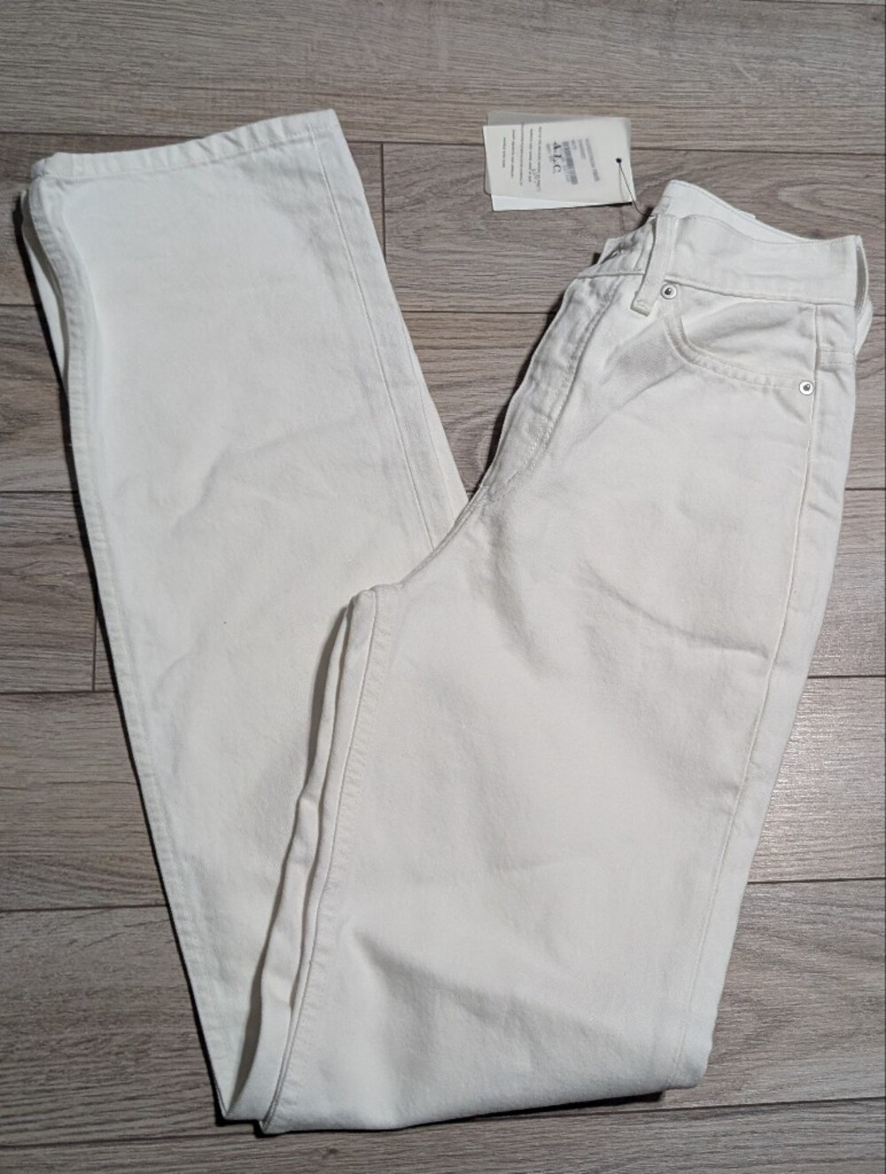 A.L.C. White Straight-Leg Jeans
